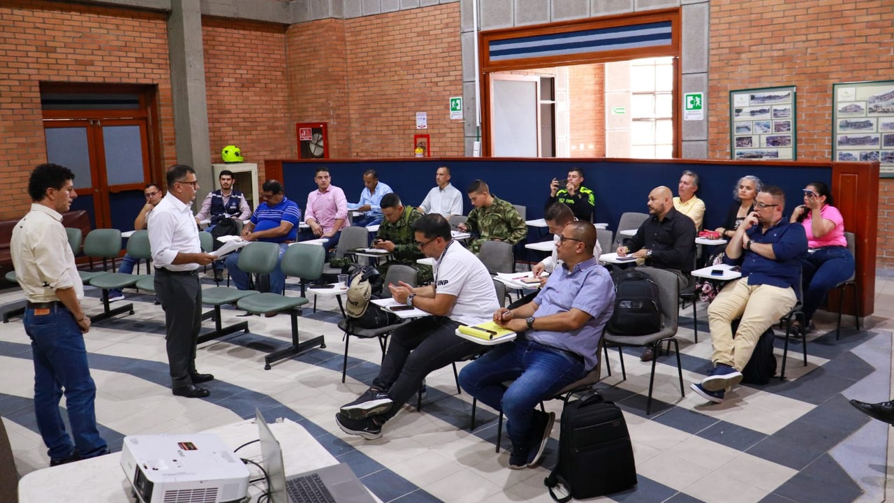 Alcalde (E). Juan Carlos Sepúlveda, en el comité de garantías electorales de Dosquebradas