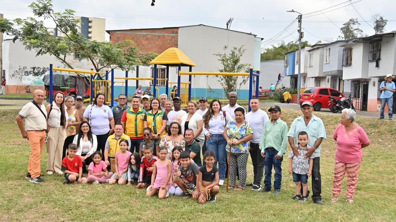 Alcaldía de Dosquebradas y Unidad para las Víctimas llevaron dotación al parque de la urbanización El Ensueño