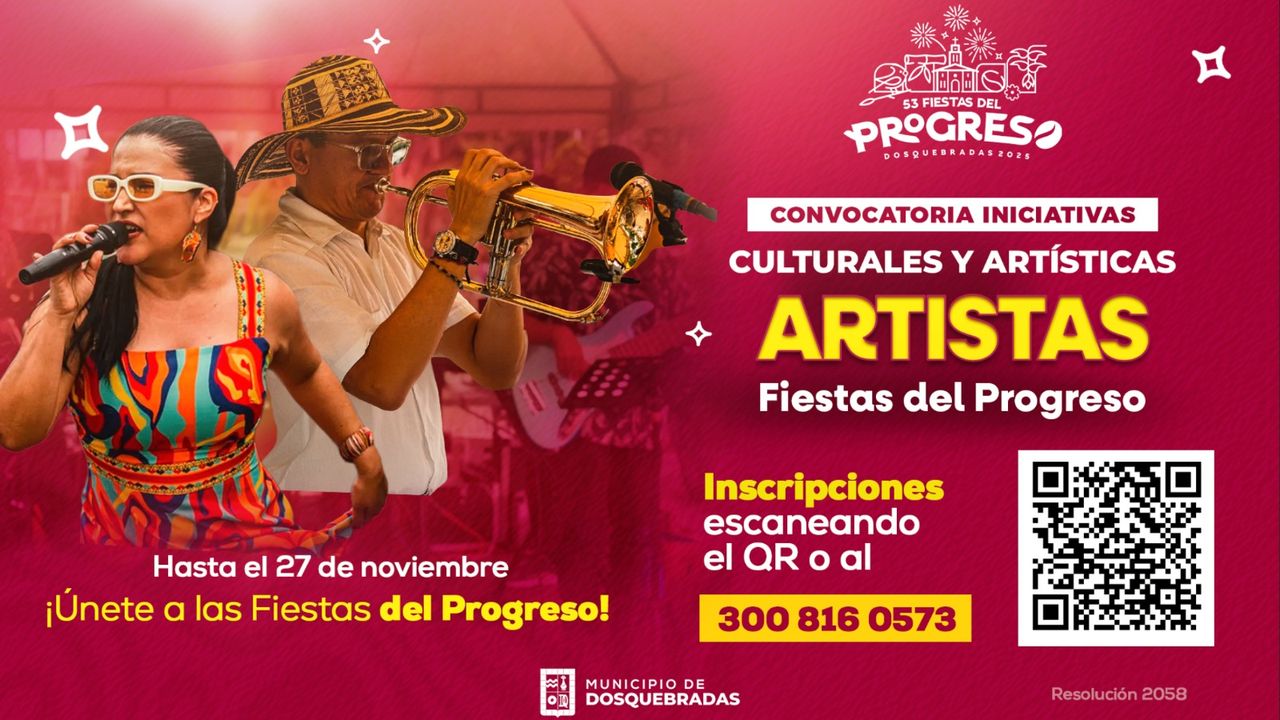 Convocatoria abierta: Dosquebradas invita a sus talentos musicales a brillar en las Fiestas del Progreso 2025