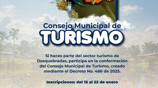 Dosquebradas convoca a los actores del sector turismo para conformar el Consejo Municipal de Turismo